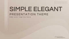 Simple Elegant Presentation Theme - Slide 1