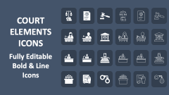 Court Elements Icons - Slide 1
