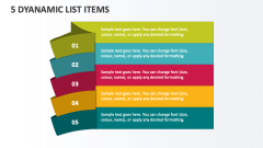 5 Dyanamic List Items - Slide 1