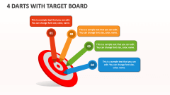 4 Darts with Target Board - Slide 1