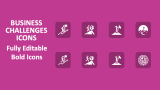 Business Challenges Icons - Slide 1