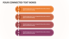 Four Connected Text Boxes - Slide 1