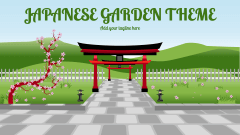 Japanese Garden Theme - Slide 1