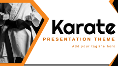 Karate Presentation Theme - Slide 1