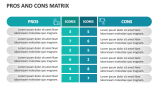 Pros and Cons Matrix - Slide 1
