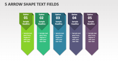 5 Arrow Shape Text Fields - Slide 1