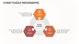 4 Part Puzzle Infographic - Slide 1