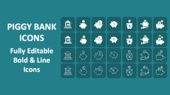 Piggy Bank Icons - Slide 1