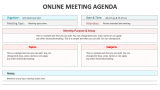 Online Meeting Agenda - Slide 2