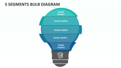5 Segments Bulb Diagram - Slide 1