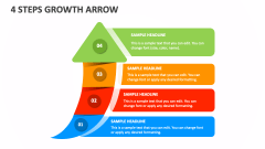 4 Steps Growth Arrow - Slide 1