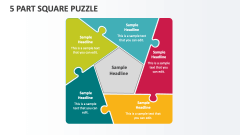 5 Part Square Puzzle - Slide 1