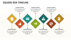 Square Box Timeline - Slide 1