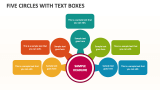 Five Circles with Text Boxes - Slide 1