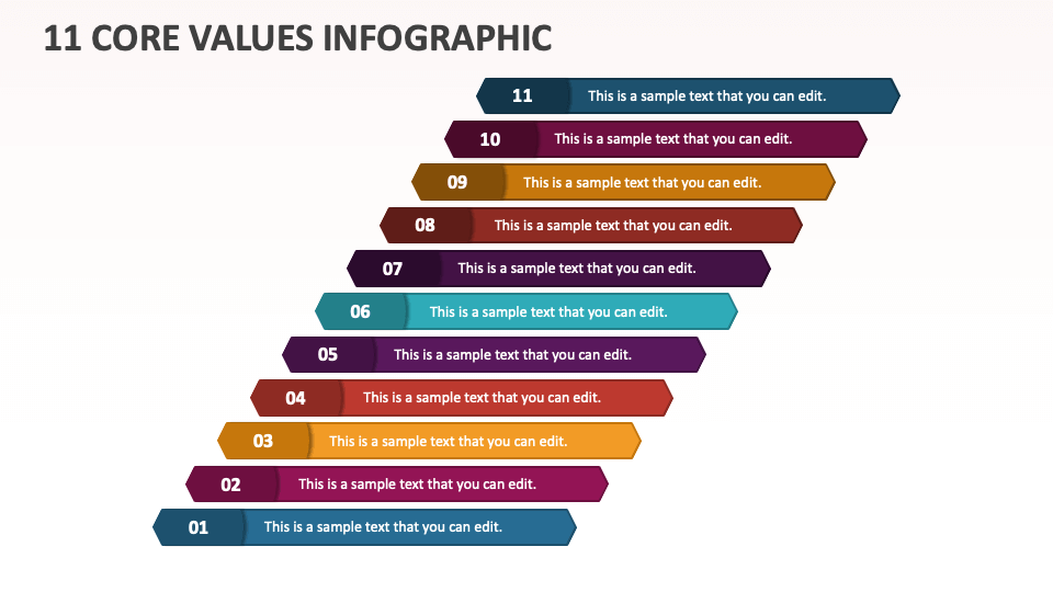 11 Core Values Infographic - Slide 1