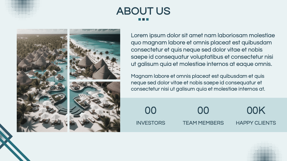 Resort Business Plan Template for Google Slides and PowerPoint - PPT Slides