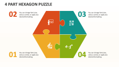 4 Part Hexagon Puzzle - Slide 1