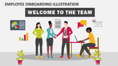 Employee Onboarding Illustration - Slide 1