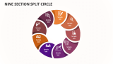 Nine Section Split Circle - Slide 1