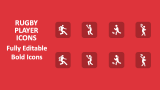Rugby Player Icons - Slide 1