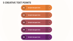 5 Creative Text Points - Slide 1