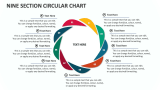 Nine Section Circular Chart - Slide 1