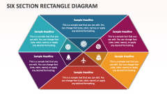 Six Section Rectangle Diagram - Slide 1