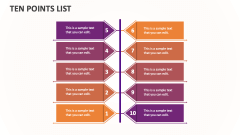 Ten Points List - Slide 1