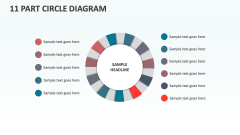 11 Part Circle Diagram - Slide 1
