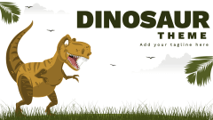 Dinosaur Presentation Theme - Slide 1