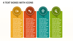 4 Text Boxes with Icons - Slide 1