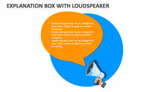 Explanation Box with Loudspeaker - Slide 1
