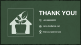 House Shaped Green Plant Presentation Theme - Slide 14