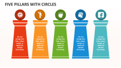 Five Pillars with Circles - Slide 1