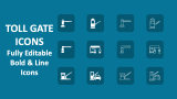 Toll Gate Icons - Slide 1