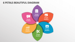 6 Petals Beautiful Diagram - Slide 1