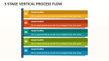 5 Stage Vertical Process Flow - Slide 1