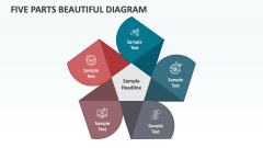 Five Parts Beautiful Diagram - Slide 1