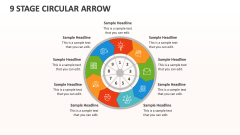 9 Stage Circular Arrow - Slide 1