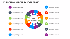 12 Section Circle infographic - Slide 1