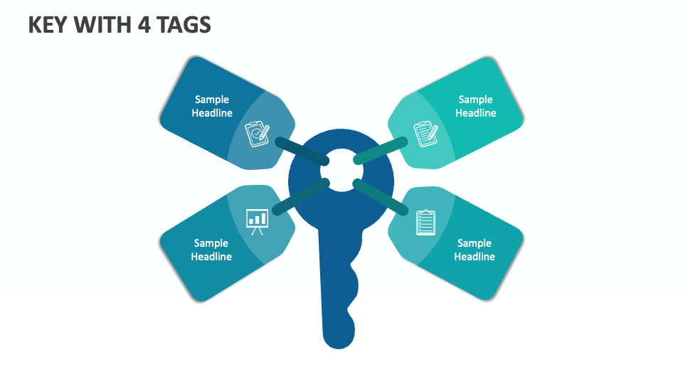 Key with 4 Tags - Slide 1