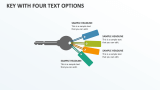 Key with Four Text Options - Slide 1