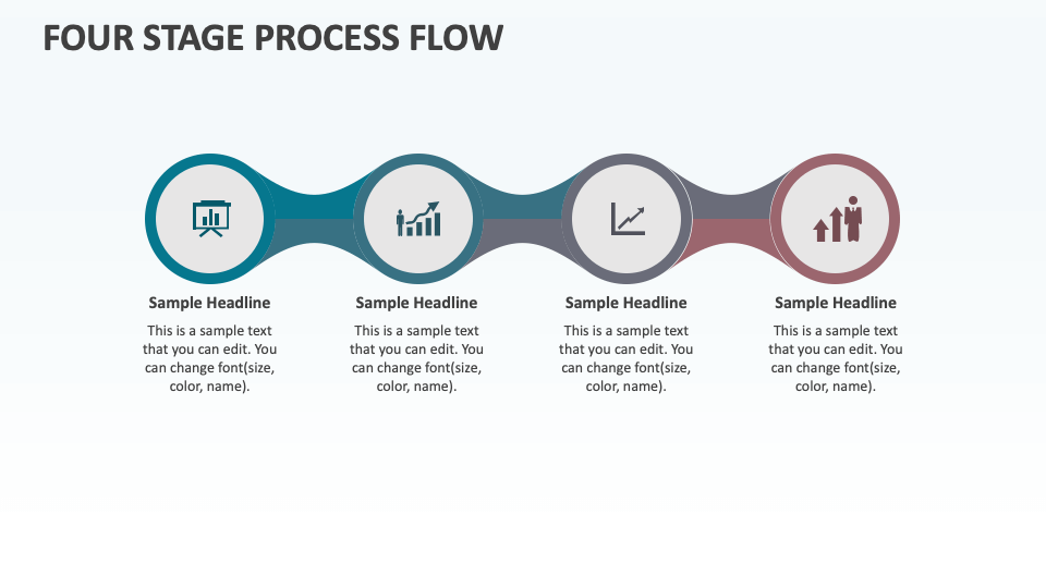 Four Stage Process Flow - Slide 1