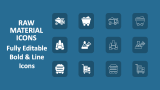 Raw Material Icons - Slide 1
