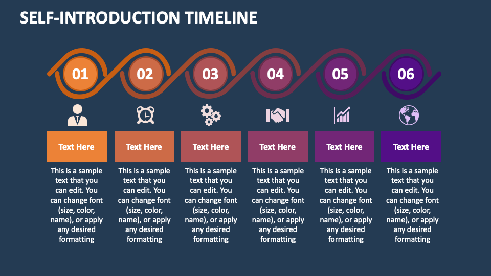 Self-Introduction Timeline PowerPoint and Google Slides Template - PPT ...