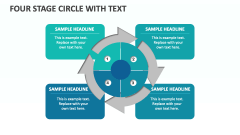 Four Stage Circle with text - Slide 1