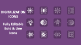 Digitalization Icons - Slide 1