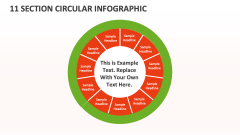 11 Section Circular Infographic - Slide 1