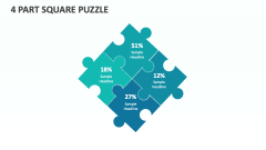 4 Part Square Puzzle - Slide 1