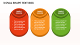 3 Oval Shape Text Box - Slide 1